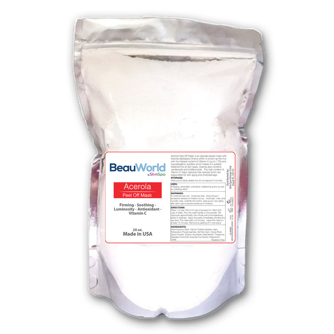 Mascarilla Peel Off de Acerola (Vitamina C) 20 oz.