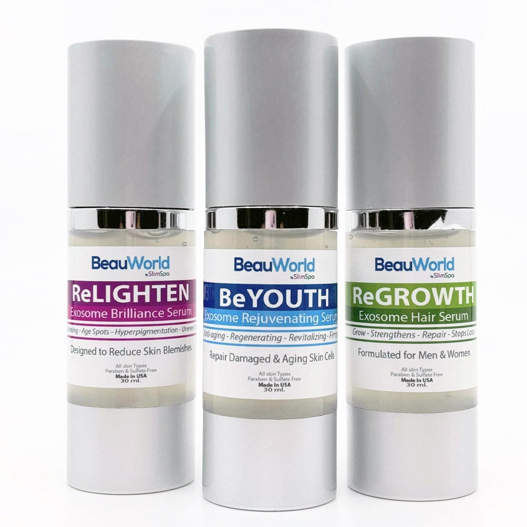 BeWell. BeBright. BeYou. Exosome Trio (3x30 ml)