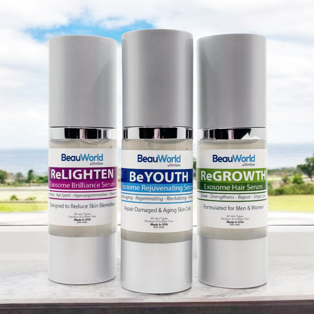 BeWell. BeBright. BeYou. Exosome Trio (3x30 ml)