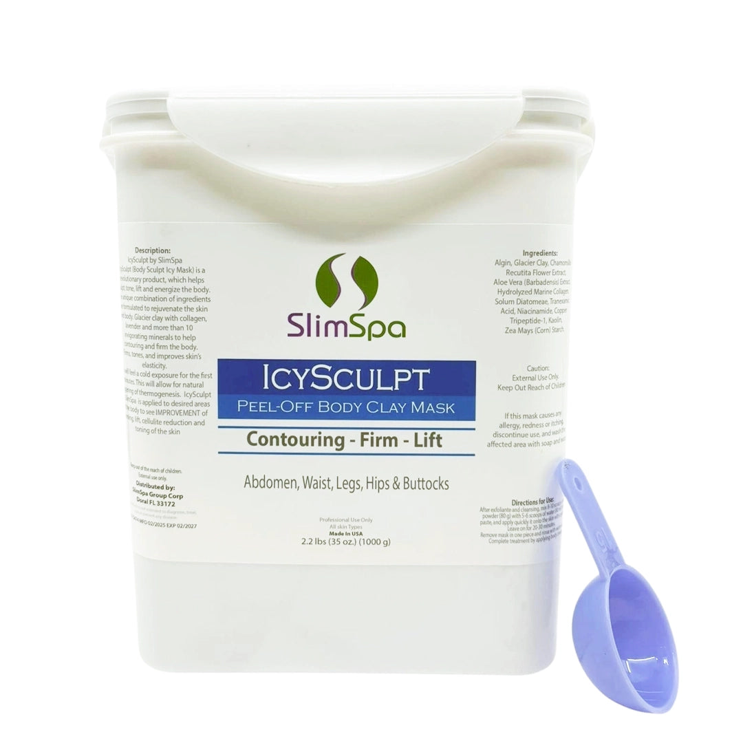 IcySculpt Peel-Off Body Glacier Clay Mask 2.2 lbs – SlimSpaOnline