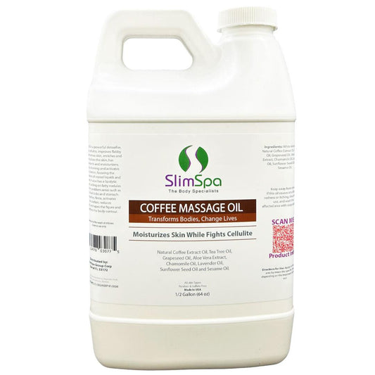 Coffee Body Massage Oil 64oz (1/2 Gallon) - SlimSpaOnline