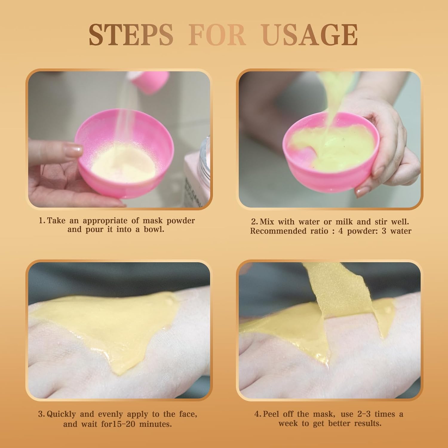 Gold & Pearl Peel-Off Mask 20 oz.