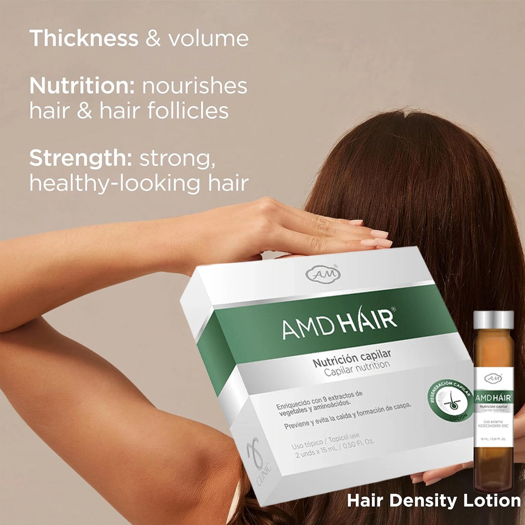 LOCIÓN CAPILAR AMD HAIR (2 ampollas de 15 ml cada una)