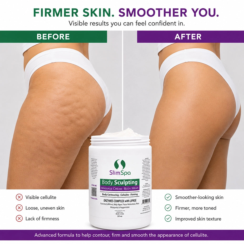 Crema Corporal Escultora - Reducción de Grasa y Contorno de Celulitis Profesional (900 g)