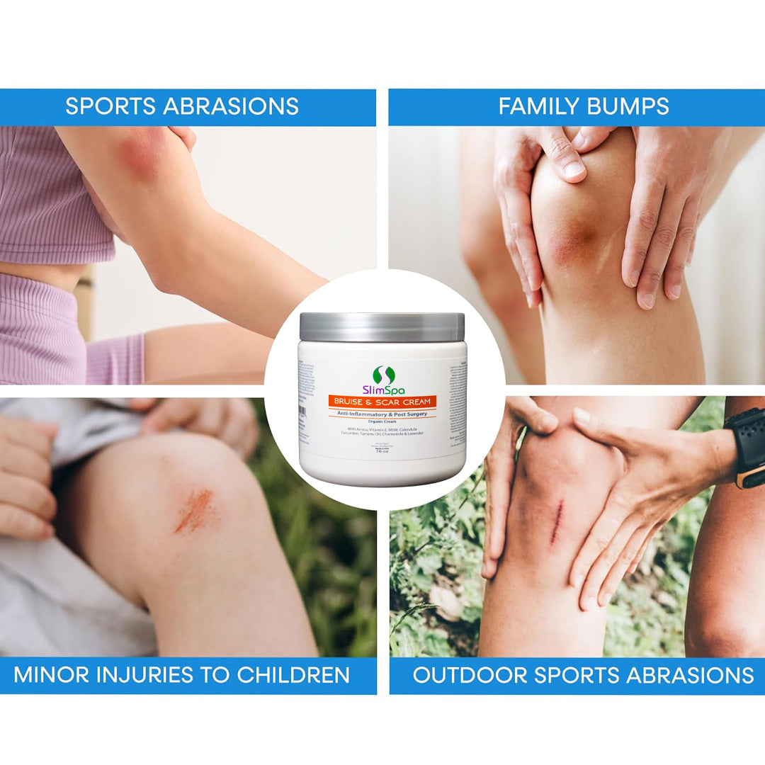 Therapeutic Anti-Inflammatory Bruise & Scar Organic Cream 8 oz