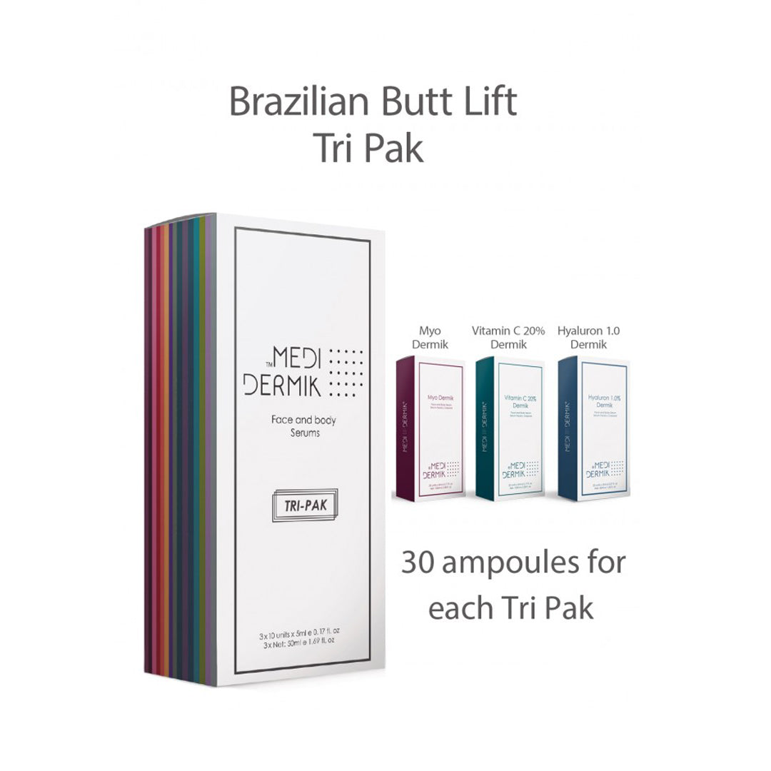 Brazilian Butt Lift Tri Pak (30 Ampoules x 5ml & 2ml)