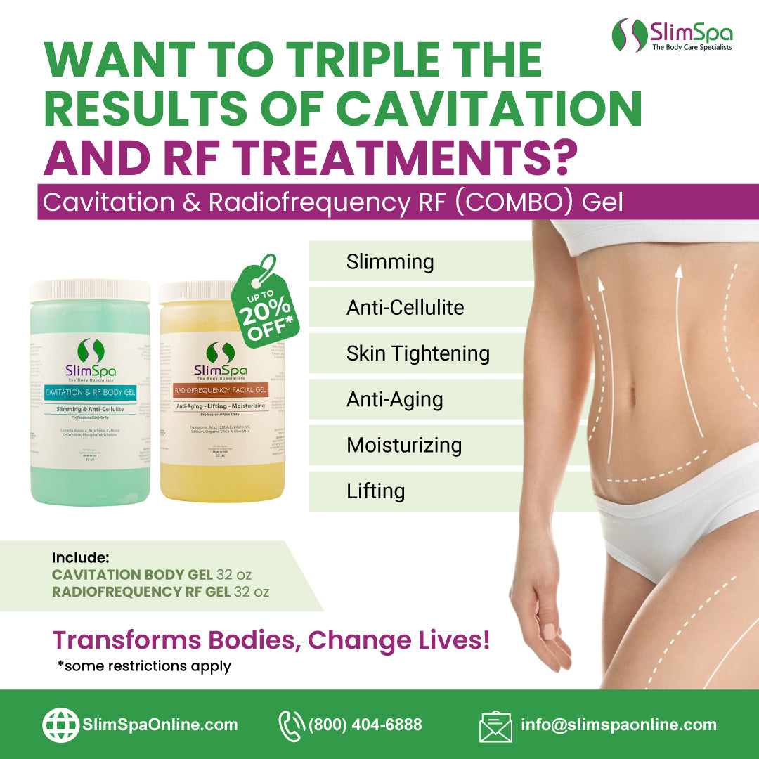 Cavitation & Radiofrequency RF (COMBO) Gel 32 oz – SlimSpaOnline