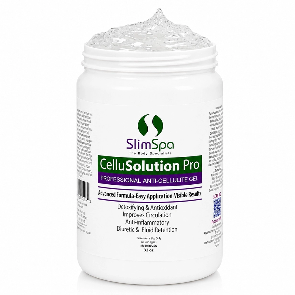 Gel anticelulítico CelluSolution Pro de 946 ml – Tratamiento profesional reductor de celulitis y reafirmante corporal