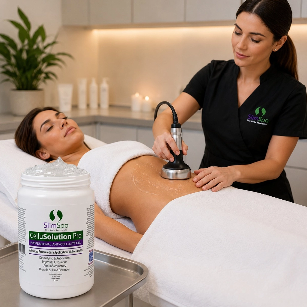 Gel anticelulítico CelluSolution Pro de 946 ml – Tratamiento profesional reductor de celulitis y reafirmante corporal