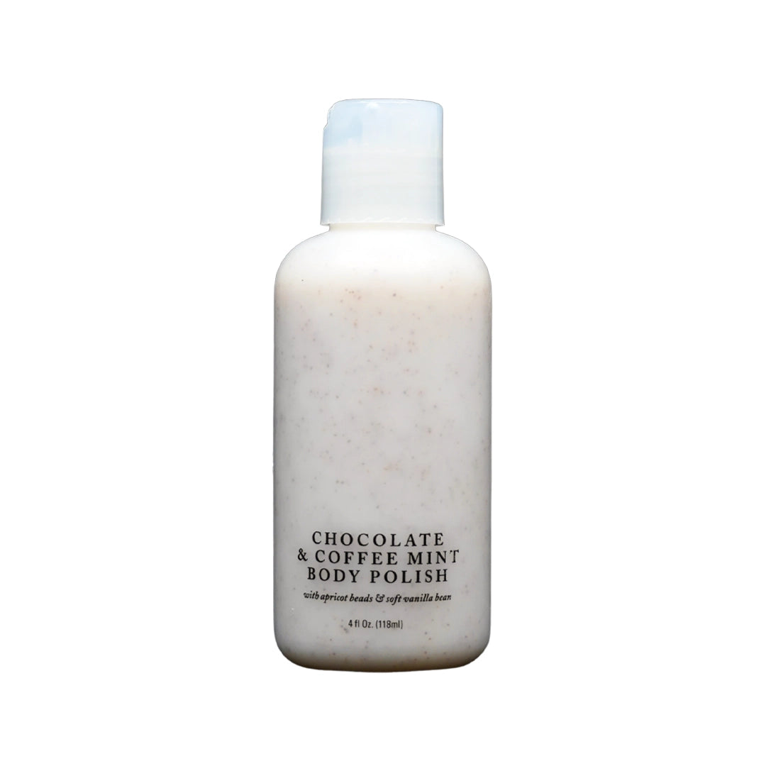 Exfoliante corporal de chocolate y café con menta, 4 oz