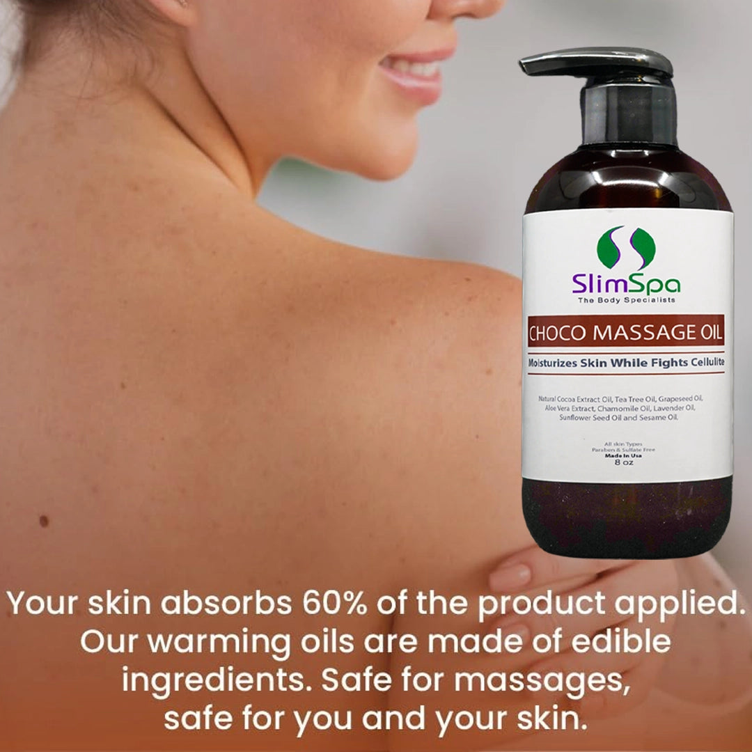 Aceite de masaje corporal Choco de 8 oz