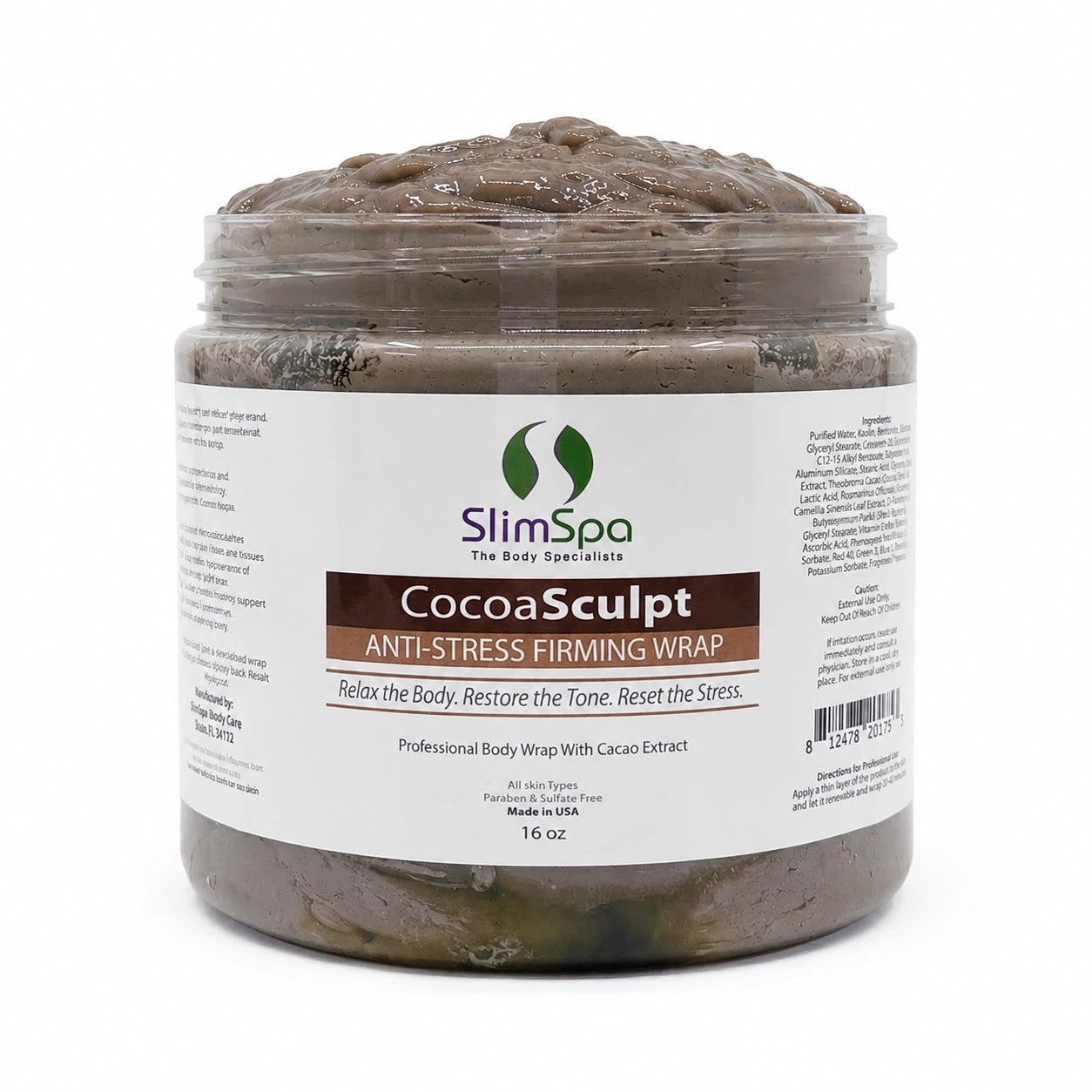 CocoaSculpt™ Envoltura Corporal Reafirmante Antiestrés 473 ml – Terapia de Chocolate y Tratamiento Reafirmante Profesional