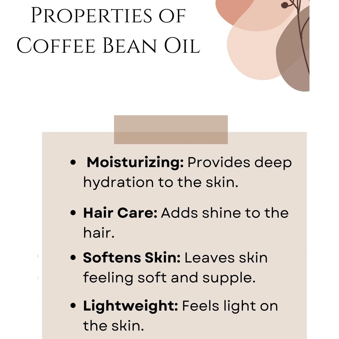 Aceite de café para masaje corporal, 8 oz
