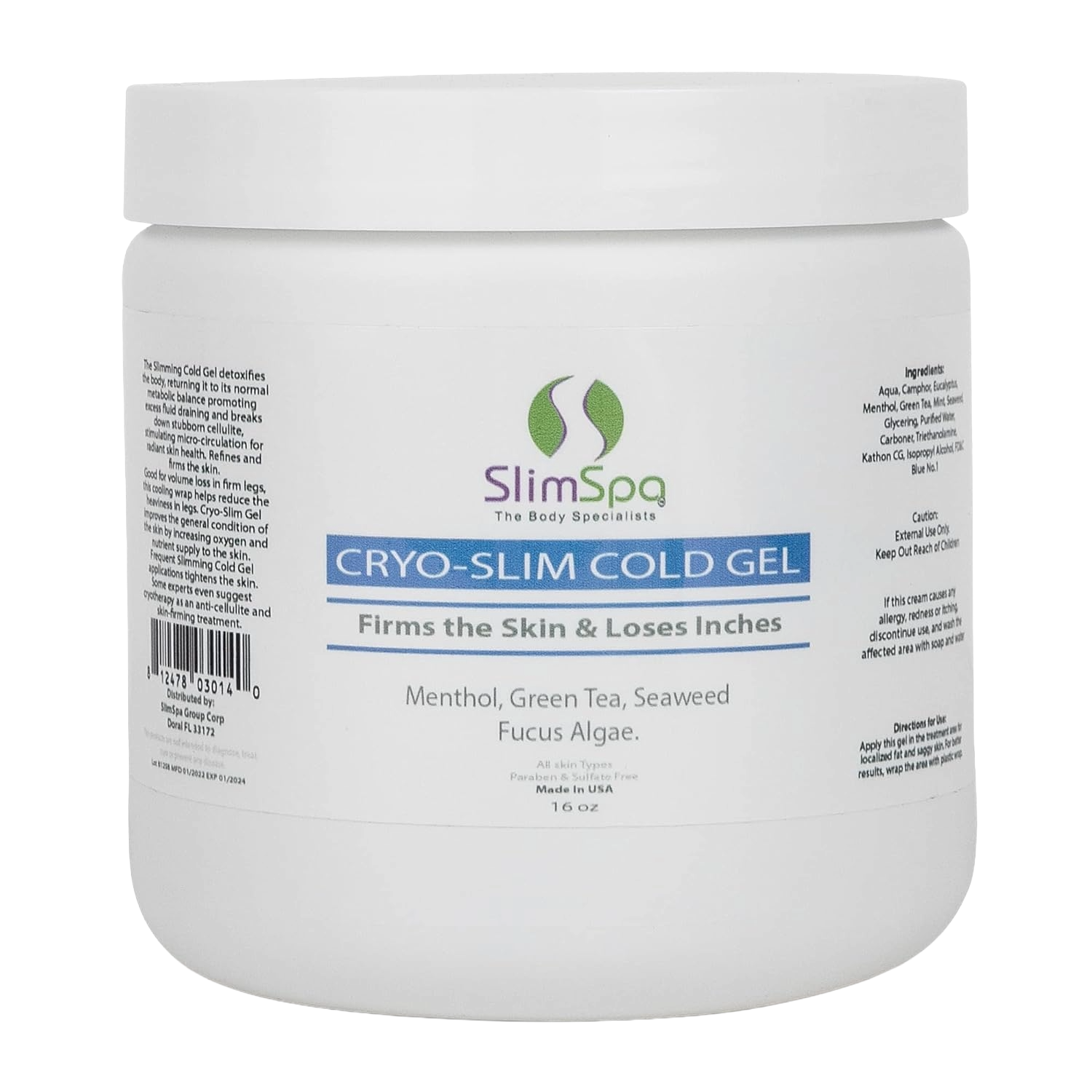 Gel frío Cryo-Slim de 16 oz