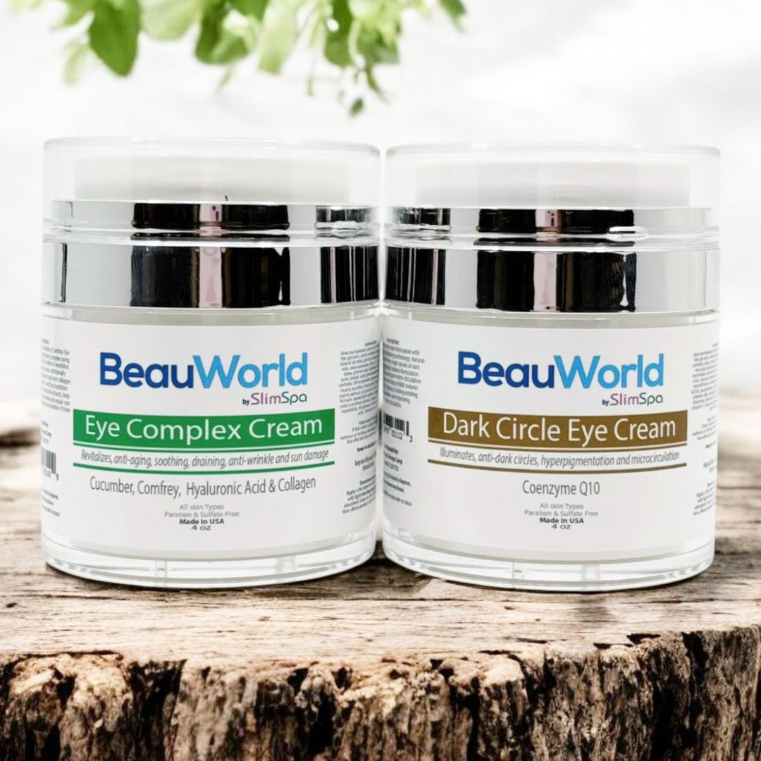 Combo para el cuidado de los ojos (1 crema para ojos de 4 oz + 1 crema para ojeras de 4 oz) 