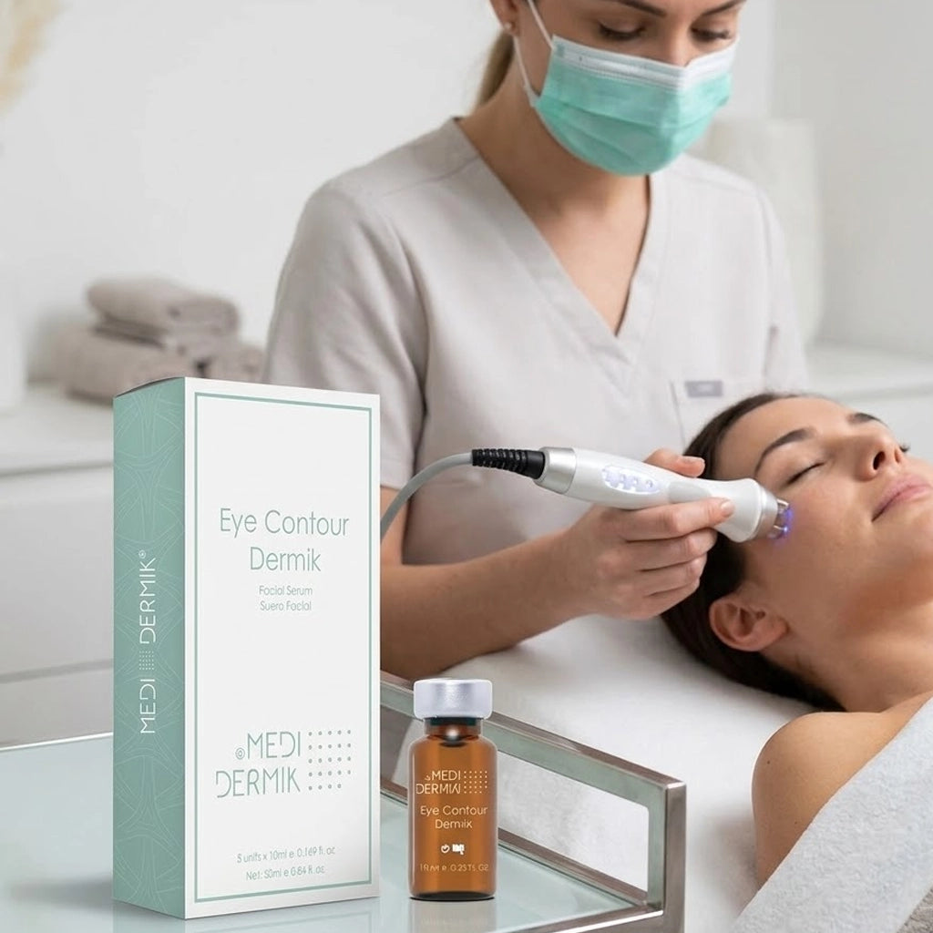 Eye Contour Serum — Professional Anti-Puffiness, Dark Circle & Fine Line Treatment for Estheticians, 5x10ml