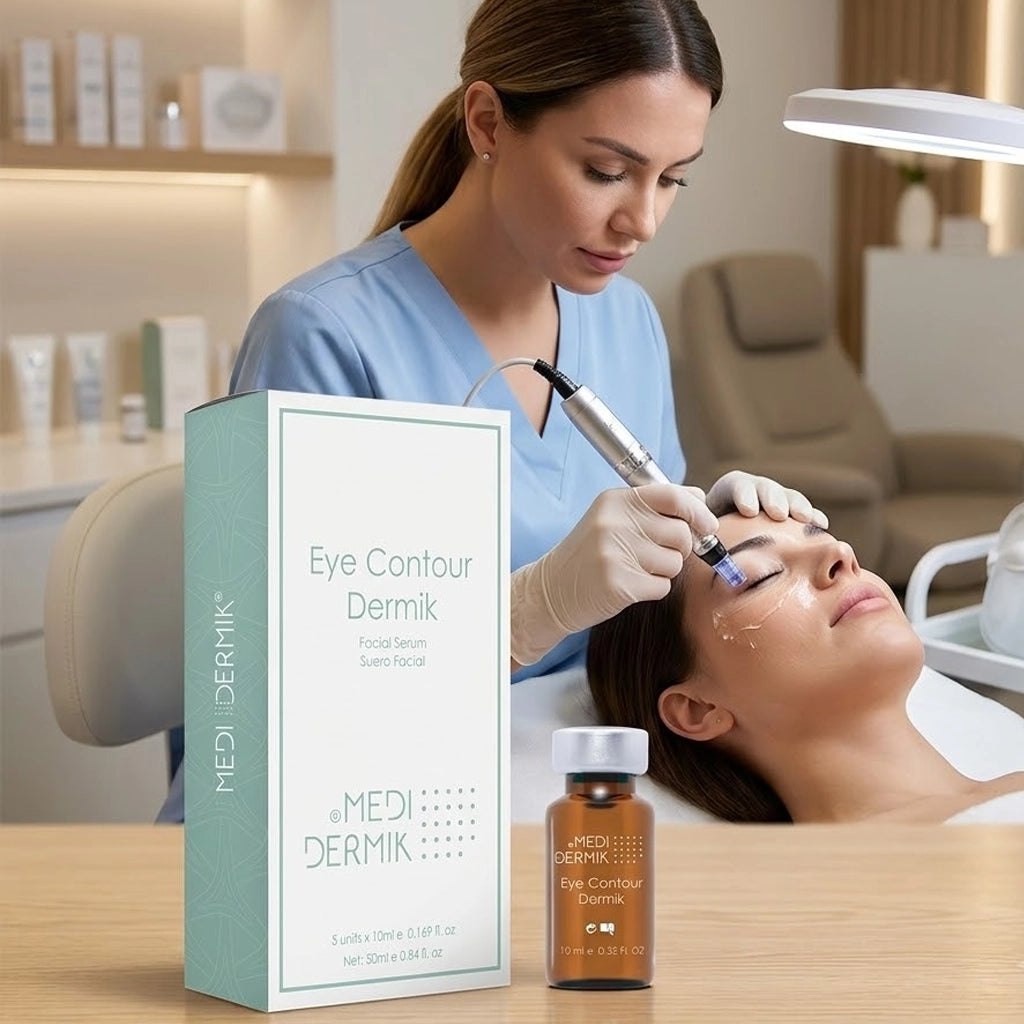 Eye Contour Serum — Professional Anti-Puffiness, Dark Circle & Fine Line Treatment for Estheticians, 5x10ml