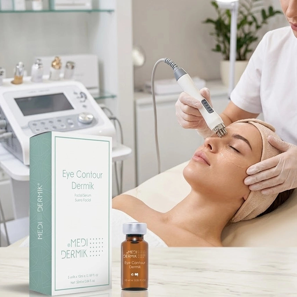 Eye Contour Serum — Professional Anti-Puffiness, Dark Circle & Fine Line Treatment for Estheticians, 5x10ml