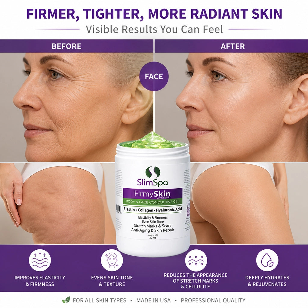 FirmySkin con Gel de Elastina 32oz – Tratamiento Profesional a Granel para Reafirmar la Piel y el Cuerpo