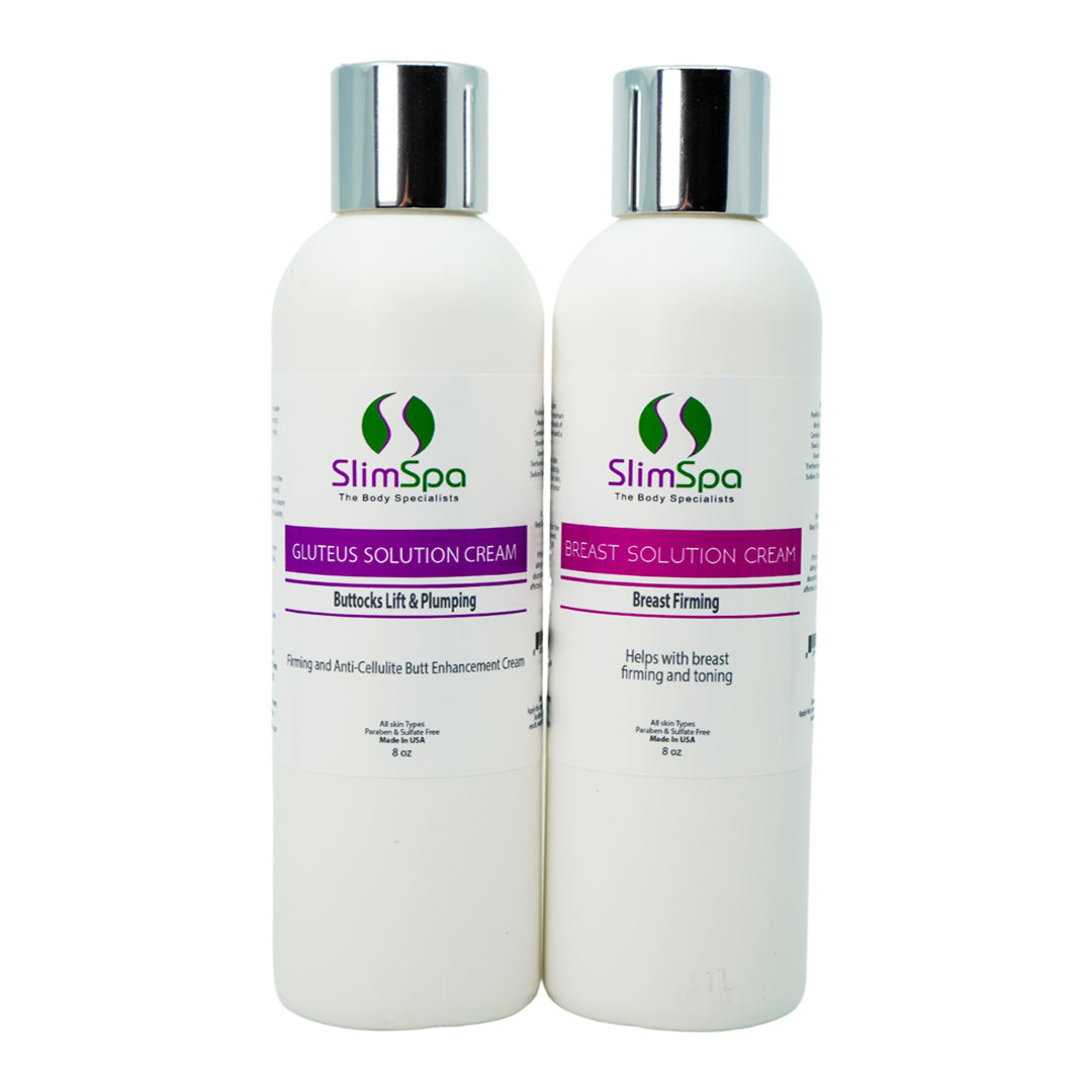 Dúo potenciador de curvas para glúteos y senos (8 oz)