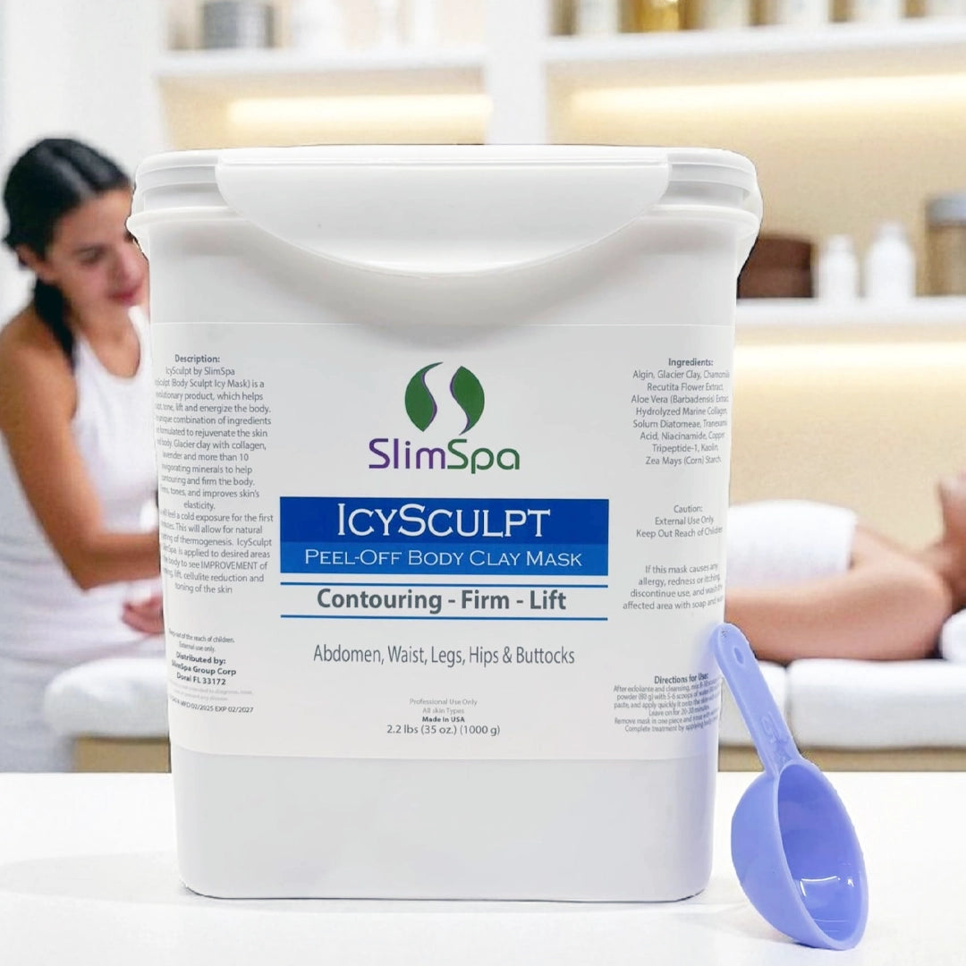 Mascarilla de arcilla glaciar para el cuerpo Peel-Off de IcySculpt, 2,2 libras