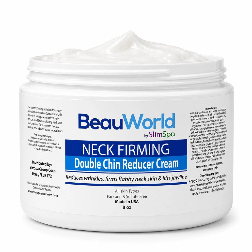 Neck Firming & Double Chin Reducer Cream 8oz – Professional Anti-Aging Neck & Jawline Treatment