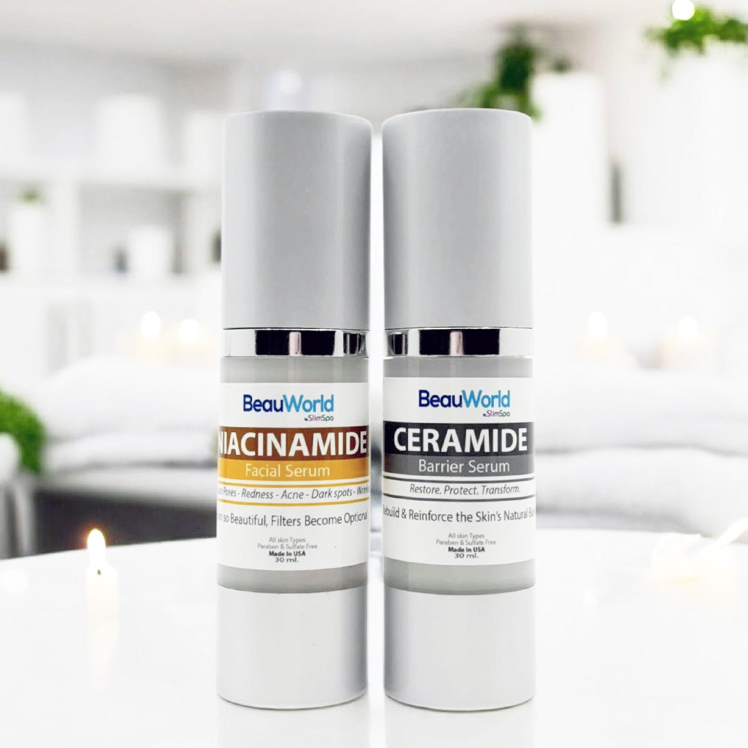 Dúo Brillo y Protección (Niacinamida + Ceramida) 2 x 30 ml.