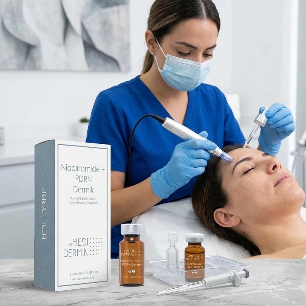 Niacinamide + PDRN Serum — Professional 8-Molecule Anti-Aging & Anti-Inflammatory Treatment for Estheticians, 5x10ml