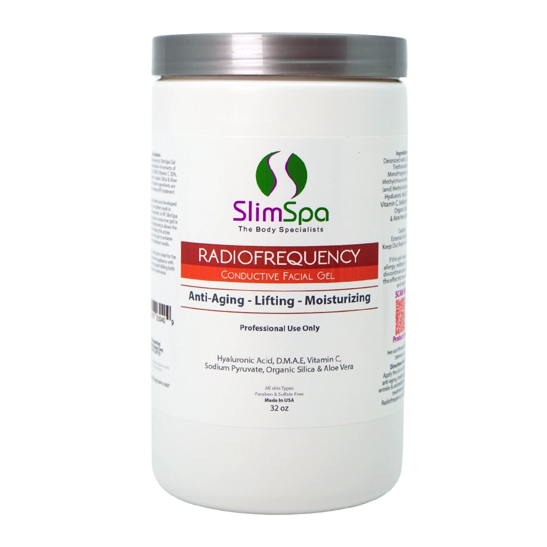 Radiofrequency Gel 32oz - Anti-Aging RF Treatment with Hyaluronic Acid & DMAE