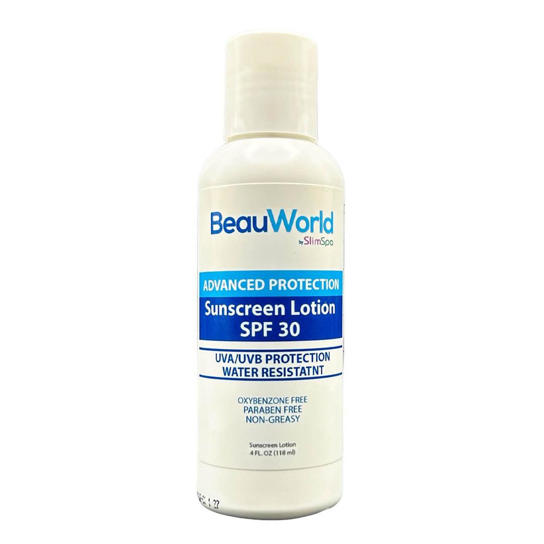 Advanced Protection Sunscreen Lotion SPF 30. (4oz. Sunblock) - SlimSpaOnline