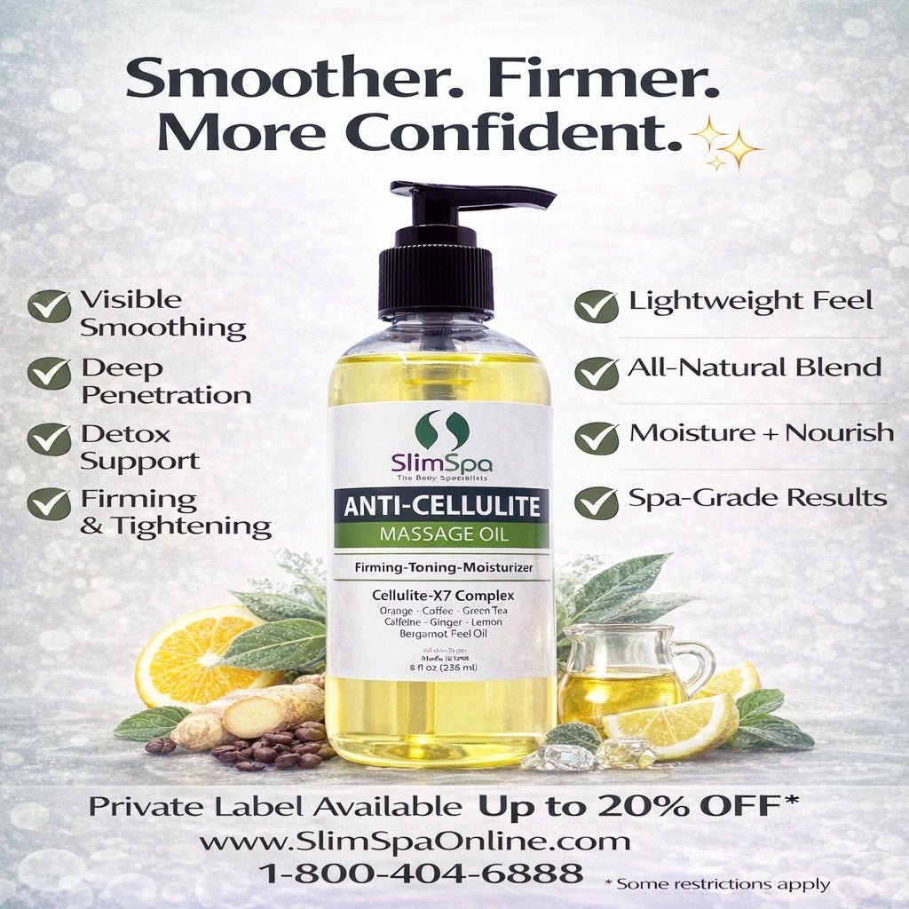 Anti - Cellulite Massage Oil 8oz - SlimSpaOnline