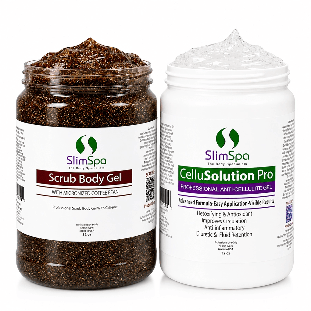 Anti-Cellulite One-Two Combo 32oz – Professional Dual-Action Cellulite Reduction & Contouring Set - SlimSpaOnline
