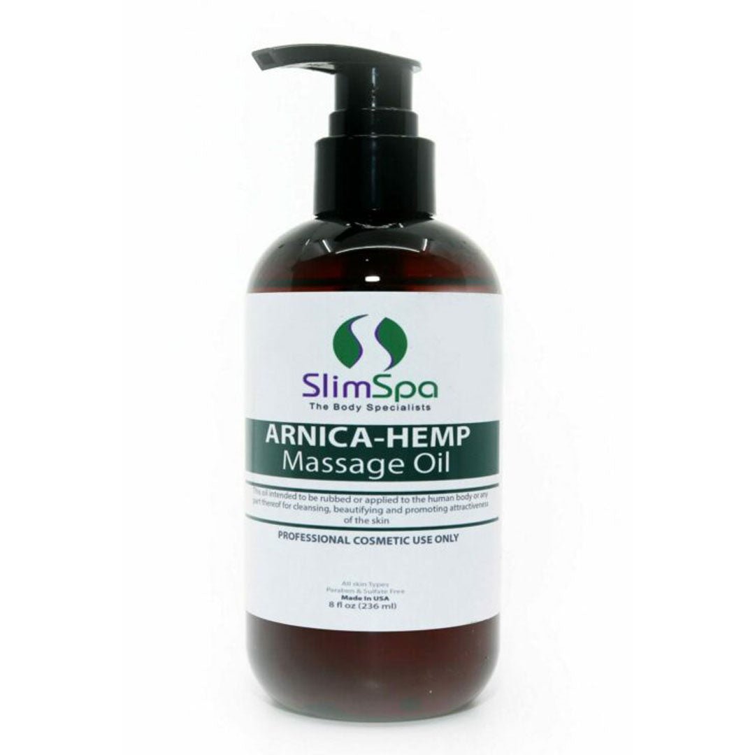 ARNICA - HEMP Massage Body Oil 8oz - SlimSpaOnline