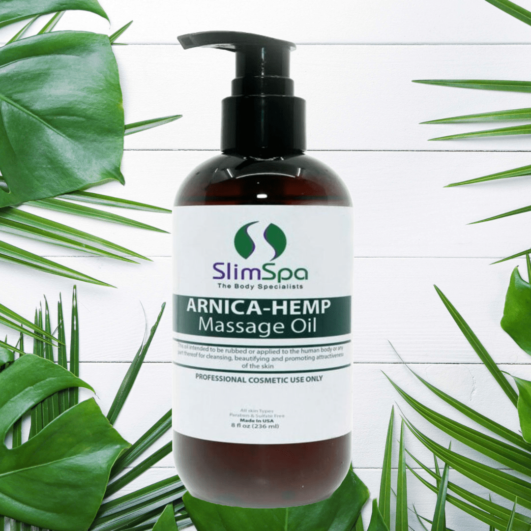 ARNICA - HEMP Massage Body Oil 8oz - SlimSpaOnline