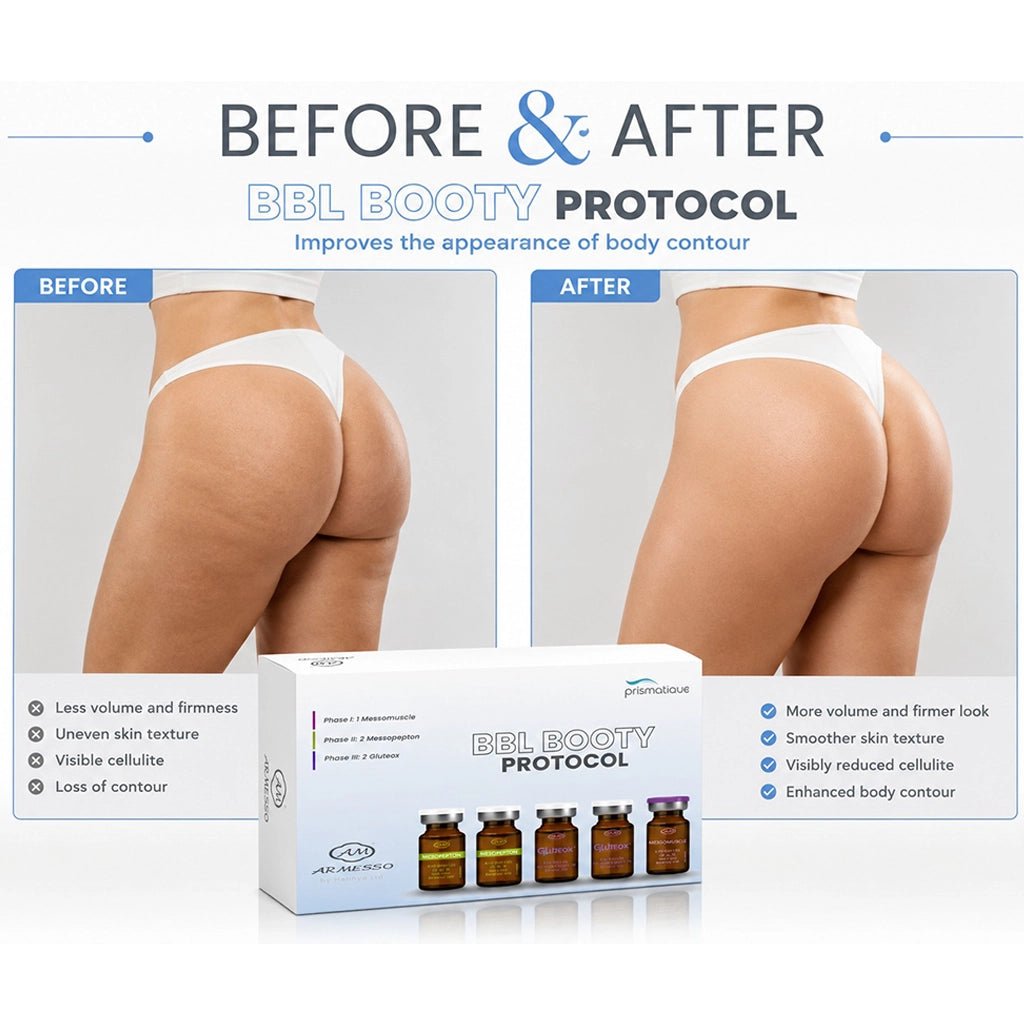 BBL Booty Protocol – Professional 3-Phase Buttocks Lift & Firming System, 5x10ml (50ml) - SlimSpaOnline