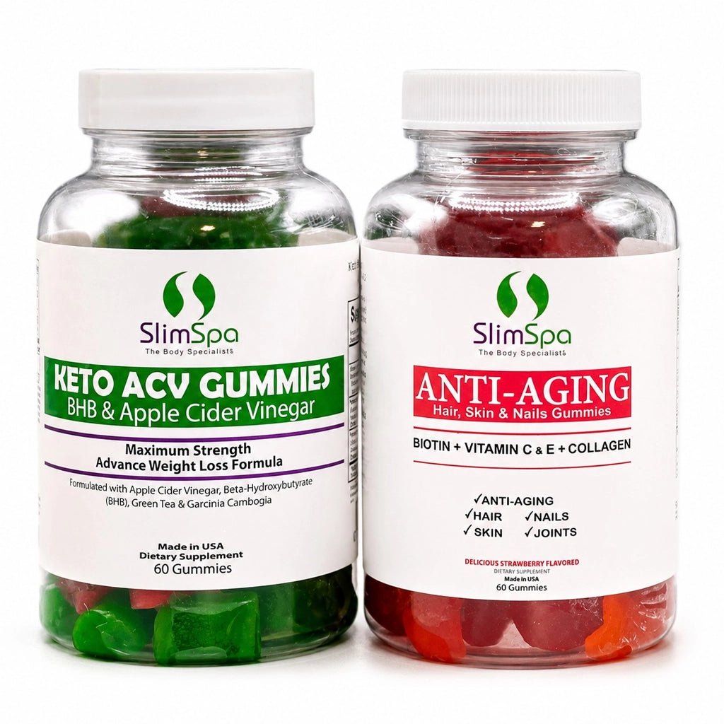 Beautify & Slim Down Gummies Duo – Professional Collagen Beauty & Weight Loss Wellness Combo - SlimSpaOnline