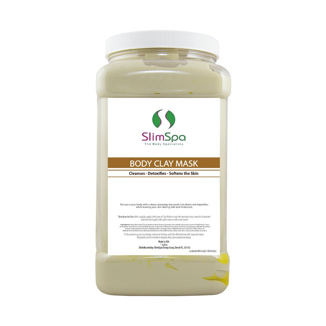 Body Clay Mask - Professional Detox & Inch Loss Treatment (1 Gallon) - SlimSpaOnline