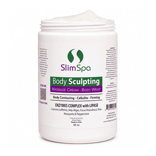 Body Sculpting Cream 32oz — professional anti-cellulite fat-reduction jar for licensed estheticians | SlimSpa