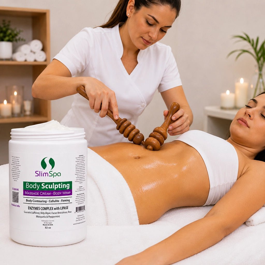 Body Sculpting Cream - Professional Fat Reduction & Cellulite Contouring (32 oz) - SlimSpaOnline
