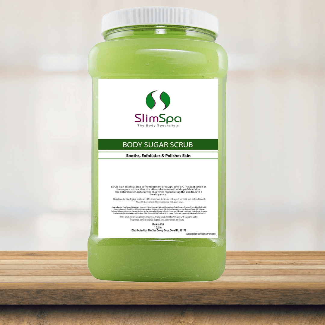 Body Sugar Scrub 1 Gallon - Professional Exfoliating Spa Treatment (Bulk Size) - SlimSpaOnline