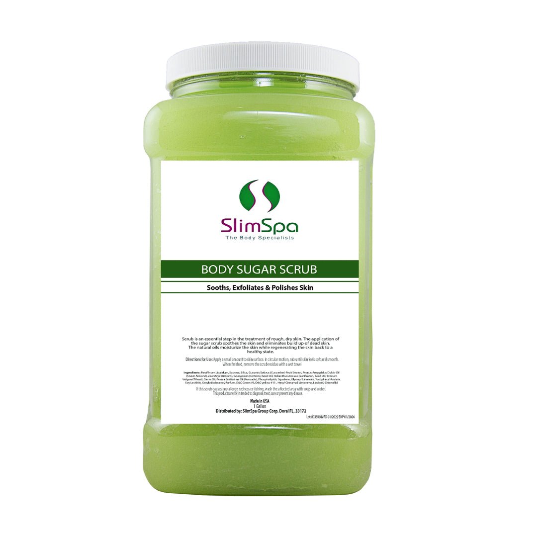 Body Sugar Scrub 1 Gallon — professional exfoliating spa treatment bulk size for estheticians | SlimSpa