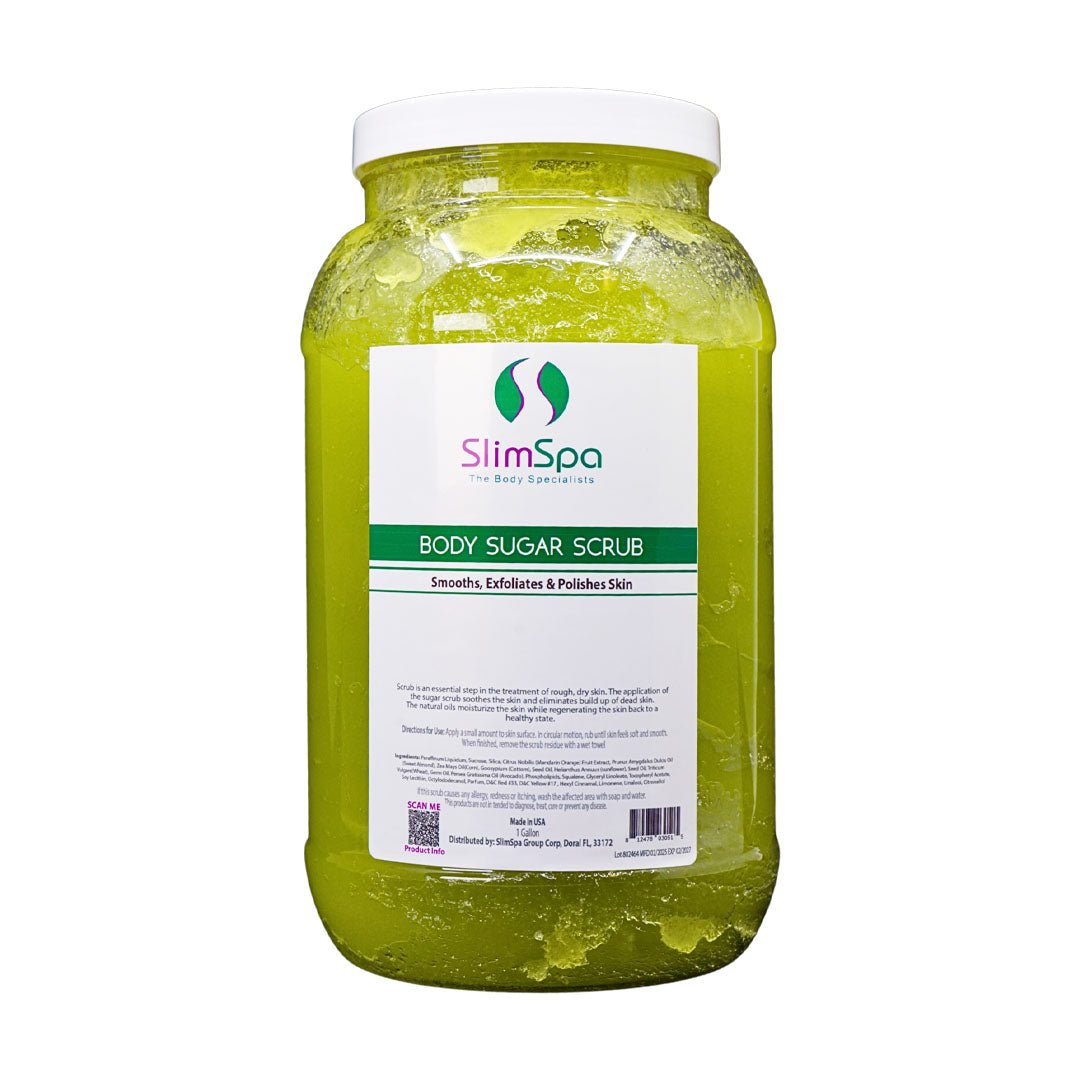 Body Sugar Scrub 1 Gallon - Professional Exfoliating Spa Treatment (Bulk Size) - SlimSpaOnline