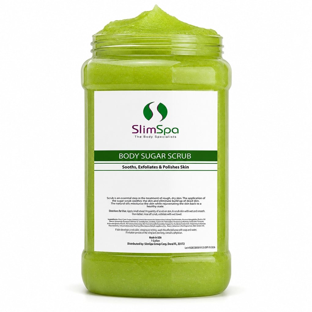 Body Sugar Scrub 1 Gallon - Professional Exfoliating Spa Treatment (Bulk Size) - SlimSpaOnline