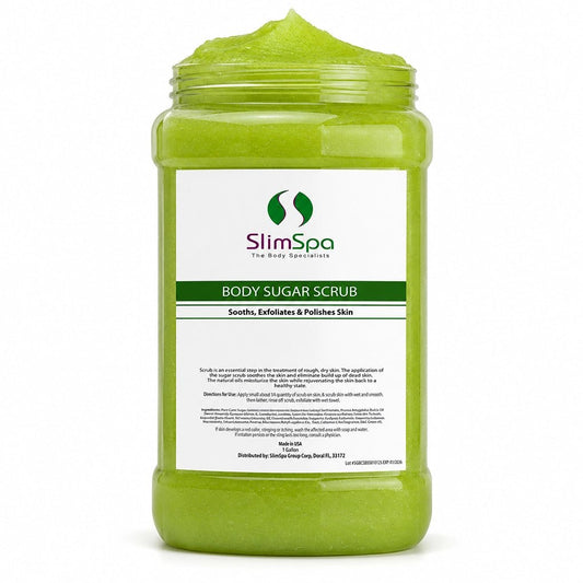 Body Sugar Scrub 1 Gallon - Professional Exfoliating Spa Treatment (Bulk Size) - SlimSpaOnline