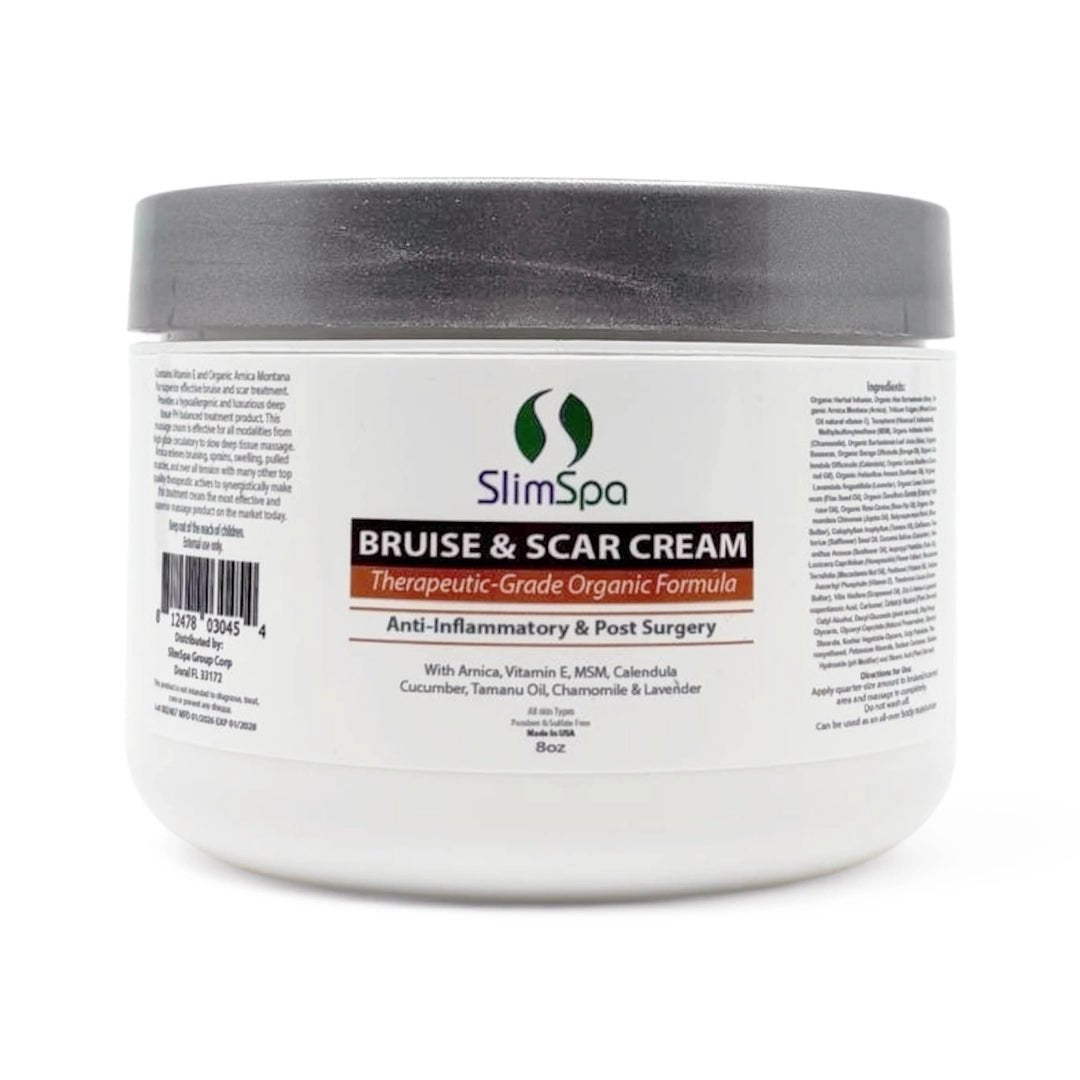 Bruise & Scar Organic Cream 8 oz - SlimSpaOnline