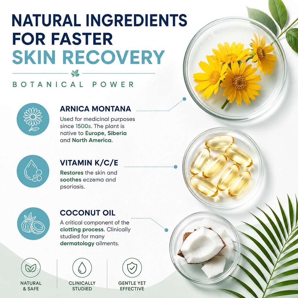 Bruise & Scar Organic Cream 8oz – Professional Post-Surgery Healing & Scar Recovery Treatment - SlimSpaOnline