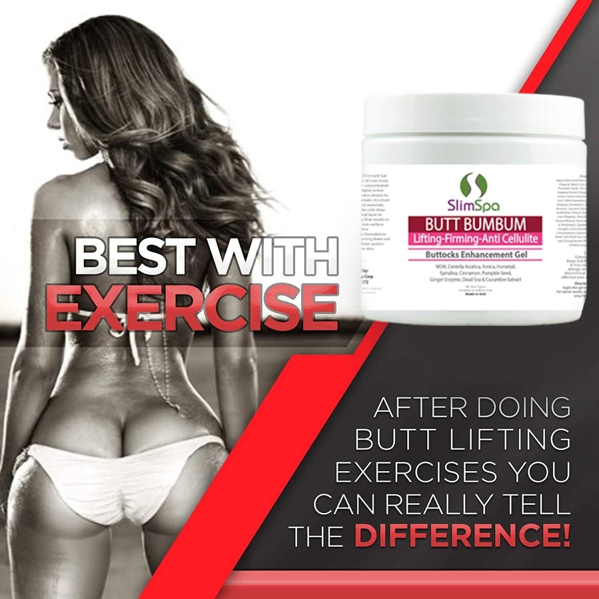 BUTT BUMBUM Buttocks Enhancement Gel (Lifting - Firming - Anti Cellulite) 8oz - SlimSpaOnline