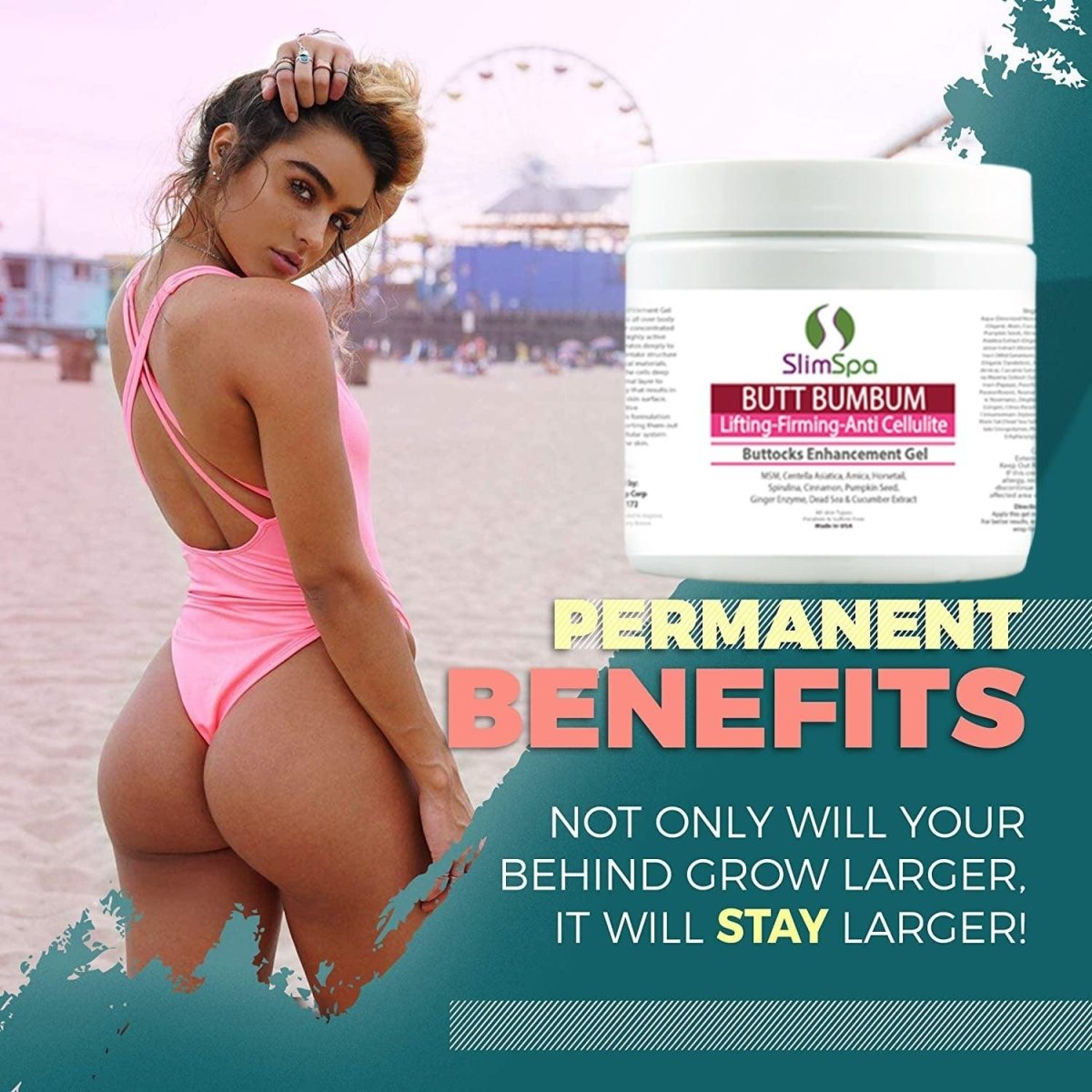 BUTT BUMBUM Buttocks Enhancement Gel (Lifting - Firming - Anti Cellulite) 8oz - SlimSpaOnline