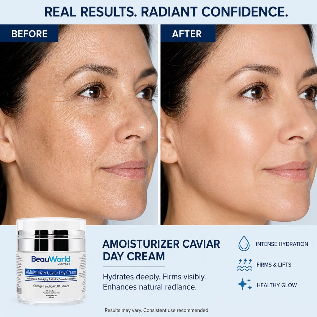 Caviar Day Cream 50ml – Luxury Anti-Aging Marine Collagen Moisturizer for Professional Spa Retail - SlimSpaOnline