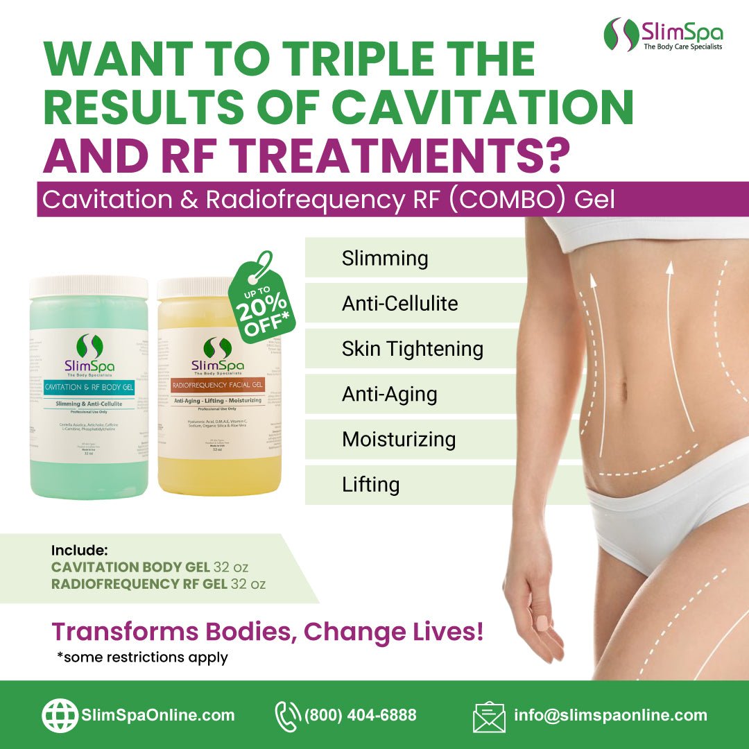 Cavitation & RF Combo Gel 32oz | Dual-Action Body Contouring Gel